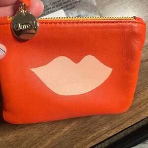👄NWT Clare V Coin Pouch -  Poppy Lips